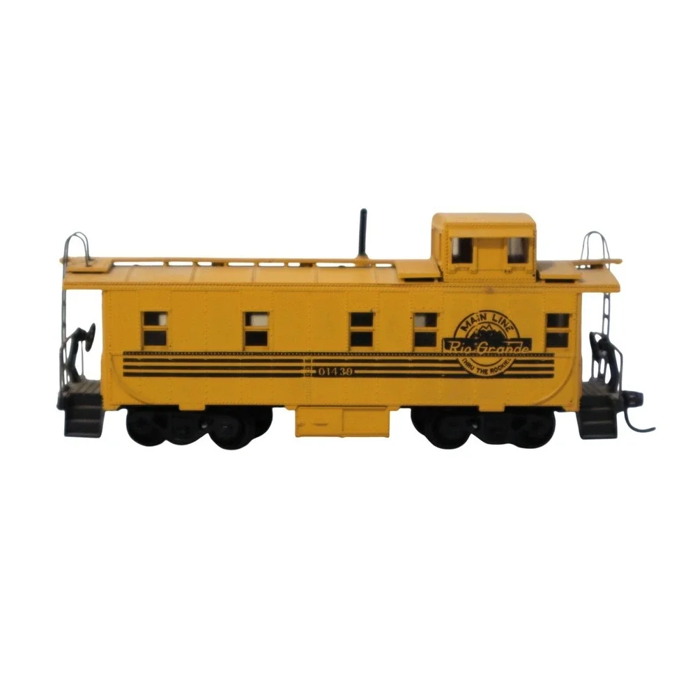 Rio Grande Main Line Thru the Rockies Caboose 01439 Yellow HO Scale Railcar
